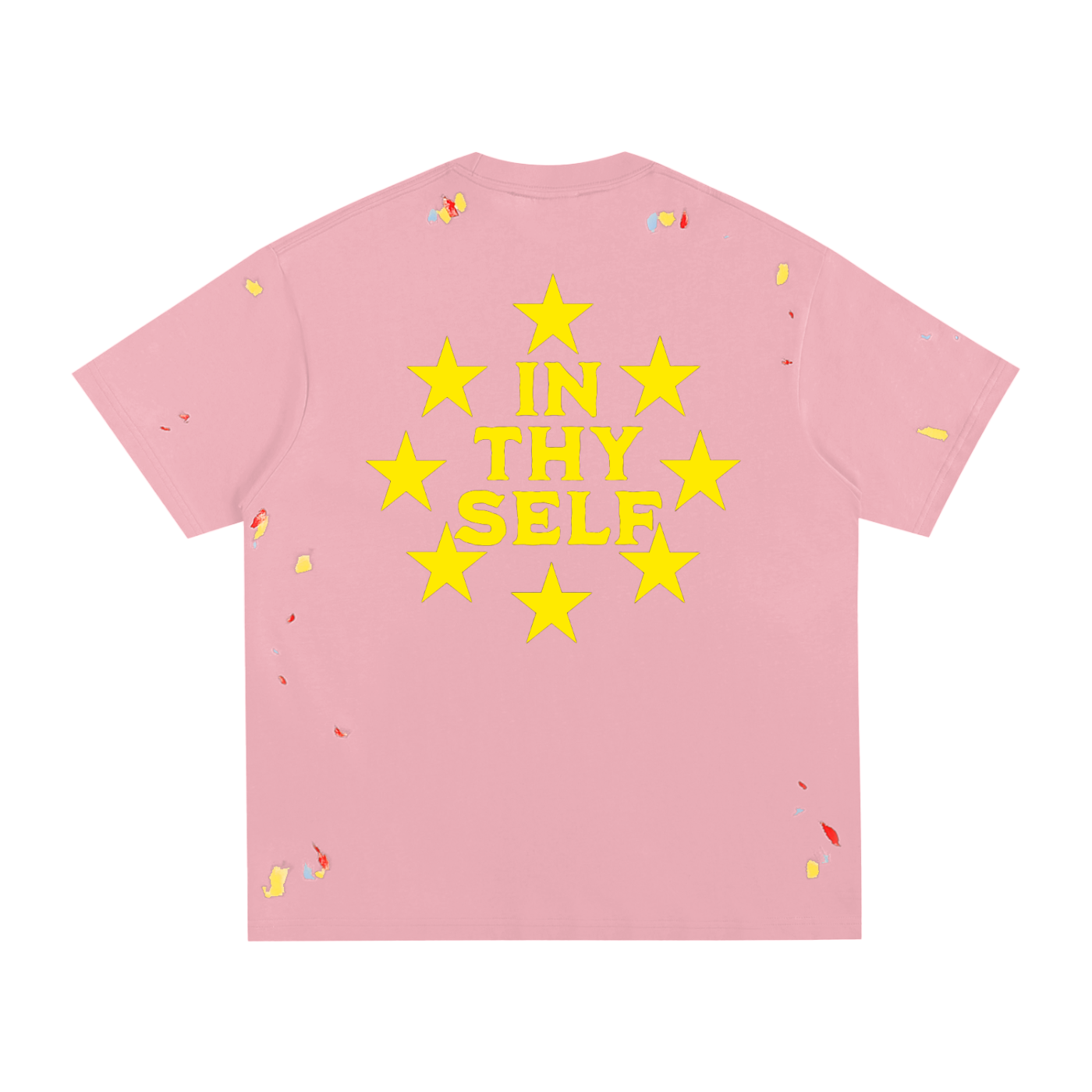 INTHYSELF Starry Paint Splatter T-Shirt