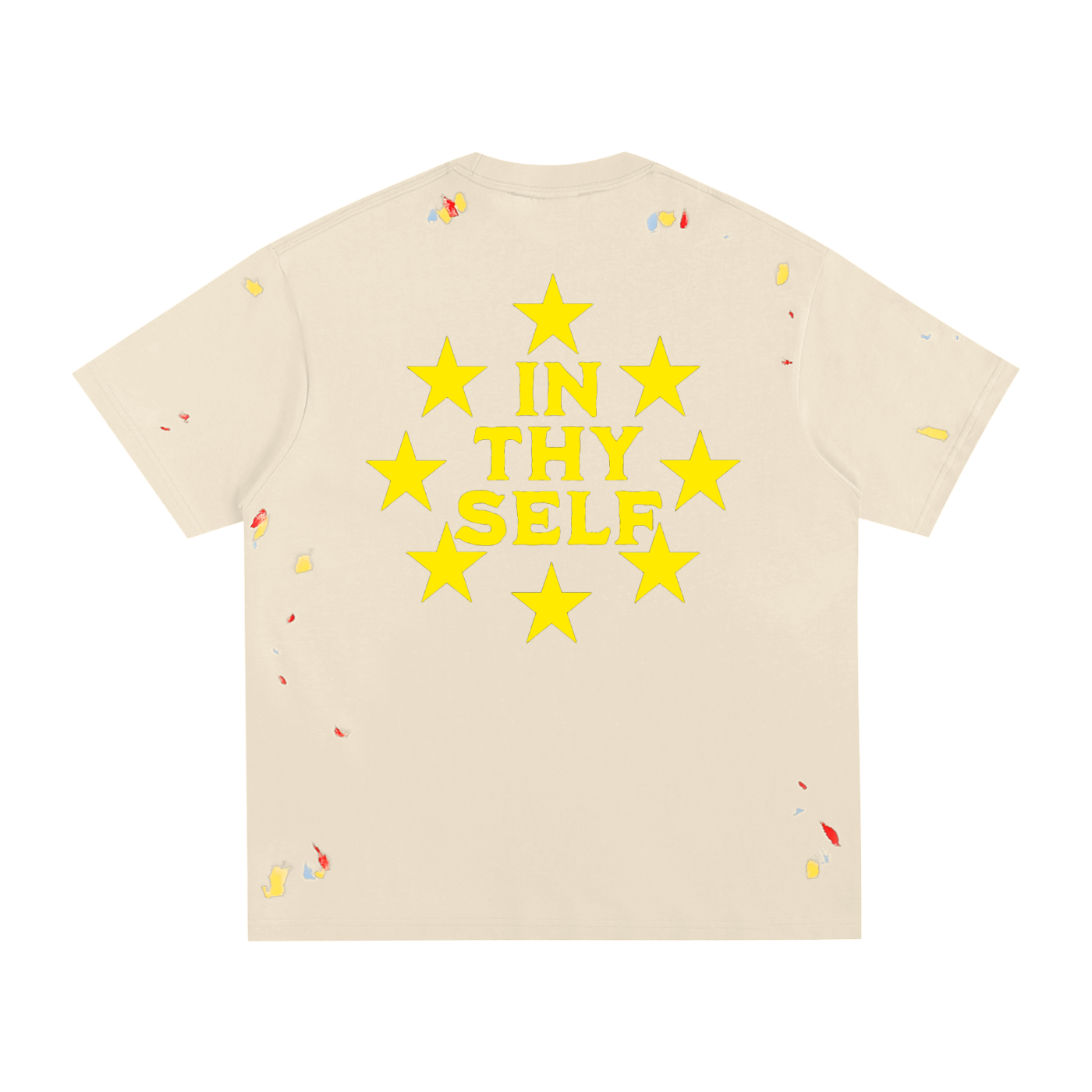 INTHYSELF Starry Paint Splatter T-Shirt
