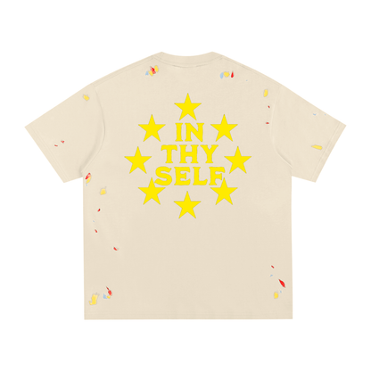 INTHYSELF Starry Paint Splatter T-Shirt