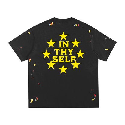 INTHYSELF Starry Paint Splatter T-Shirt
