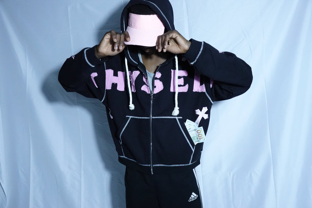 INTHYSELF ORIGINAL BLACK ZIPUP