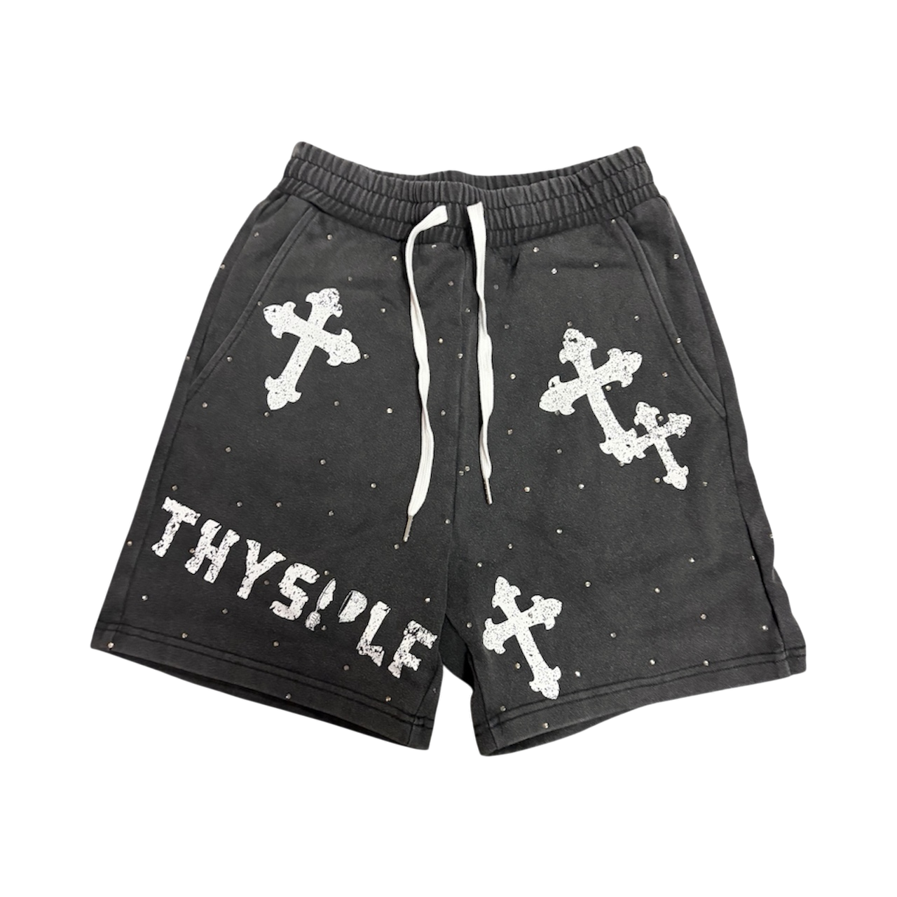 THYSELF STUDDED SHORTS