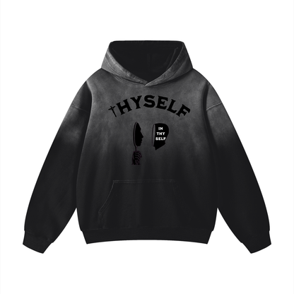 Mirror man INTHYSELF Heavyweight Sunfade Oversized Hoodie