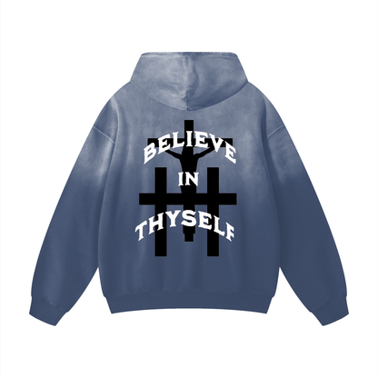 Mirror man INTHYSELF Heavyweight Sunfade Oversized Hoodie