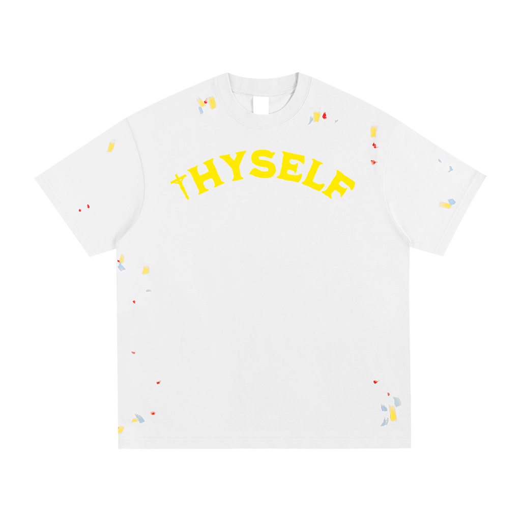 INTHYSELF Starry Paint Splatter T-Shirt