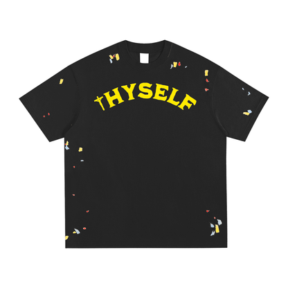 INTHYSELF Starry Paint Splatter T-Shirt
