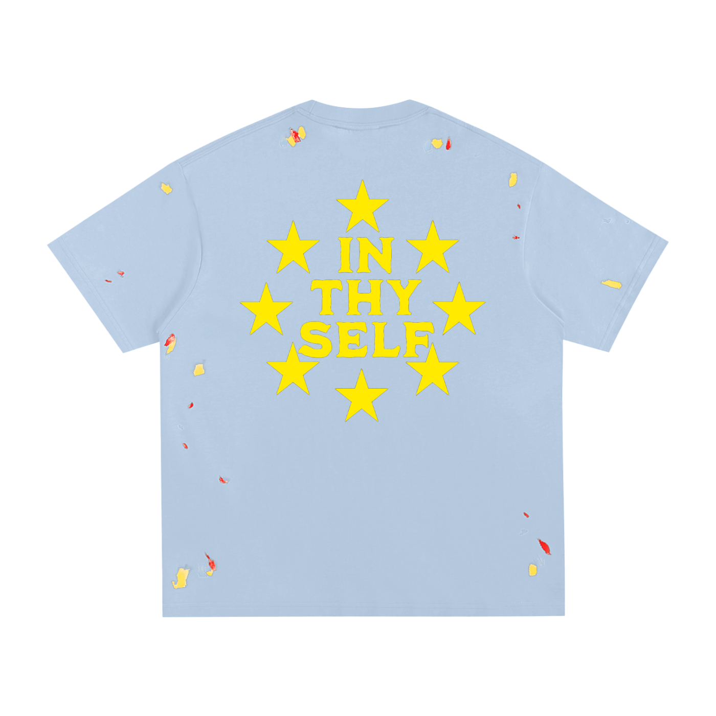INTHYSELF Starry Paint Splatter T-Shirt